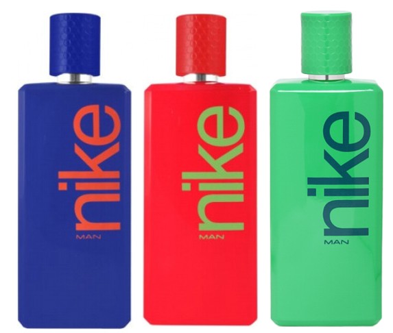 PACK 3 POR UNO: NIKE RED MAN EDT 100 ML TESTER + NIKE GREEN MAN EDT 100 ML TESTER + NIKE INDIGO MAN EDT 100 ML TESTER