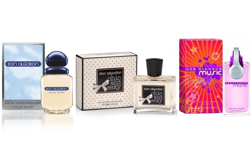 PACK DON ALGODON : CHIC AND SEXY EDT 100 ML TESTER + DON ALGODON WOMAN EDT 100 ML + DON ALGODON MUSIC EDT 75 ML TESTER