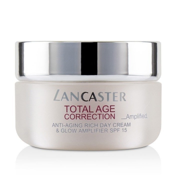 LANCASTER TOTAL AGE CORRECTION ANTI-AGING DAY CREAM & GLOW AMPLIFIER SPF15 DARK SPOTS 50 ML TESTER