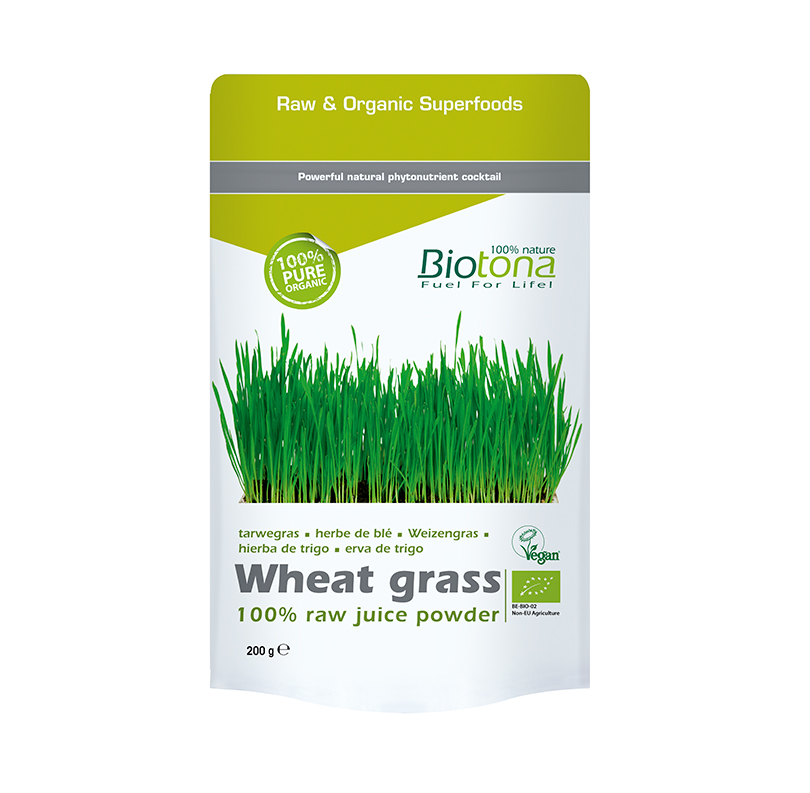 BIOTONA WHEAT GRASS RAW JUICE (POLVO) 200 GRAMOS REGULAR