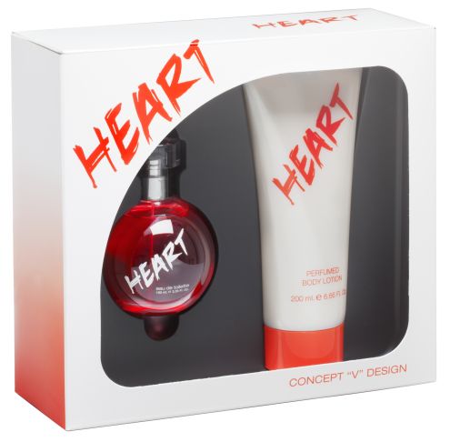 SET HEART EDT 100 ML REGULAR + BODY LOCION PERFUMADO 200 ML REGULAR 