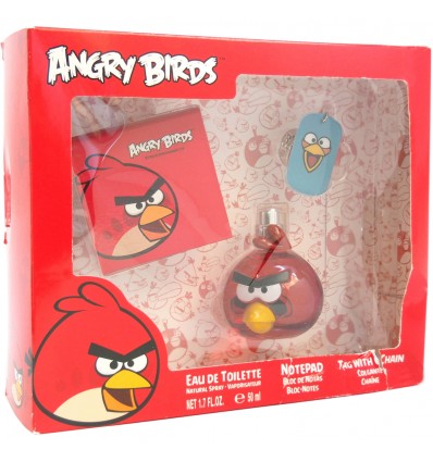 SET ANGRY BIRDS RED 50 ML + BLOCK DE NOTAS + COLGANTE REGULAR