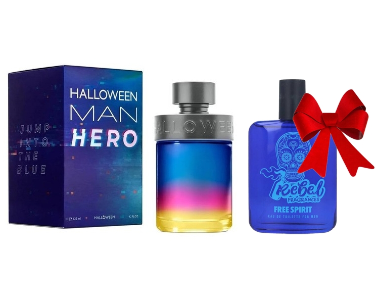 OFERTA ESPECIAL HALLOWEEN MAN HERO EDT 125 ML @ + REBEL FREE SPIRIT MEN EDT 100 ML @ (SIN CAJA) DE REGALO