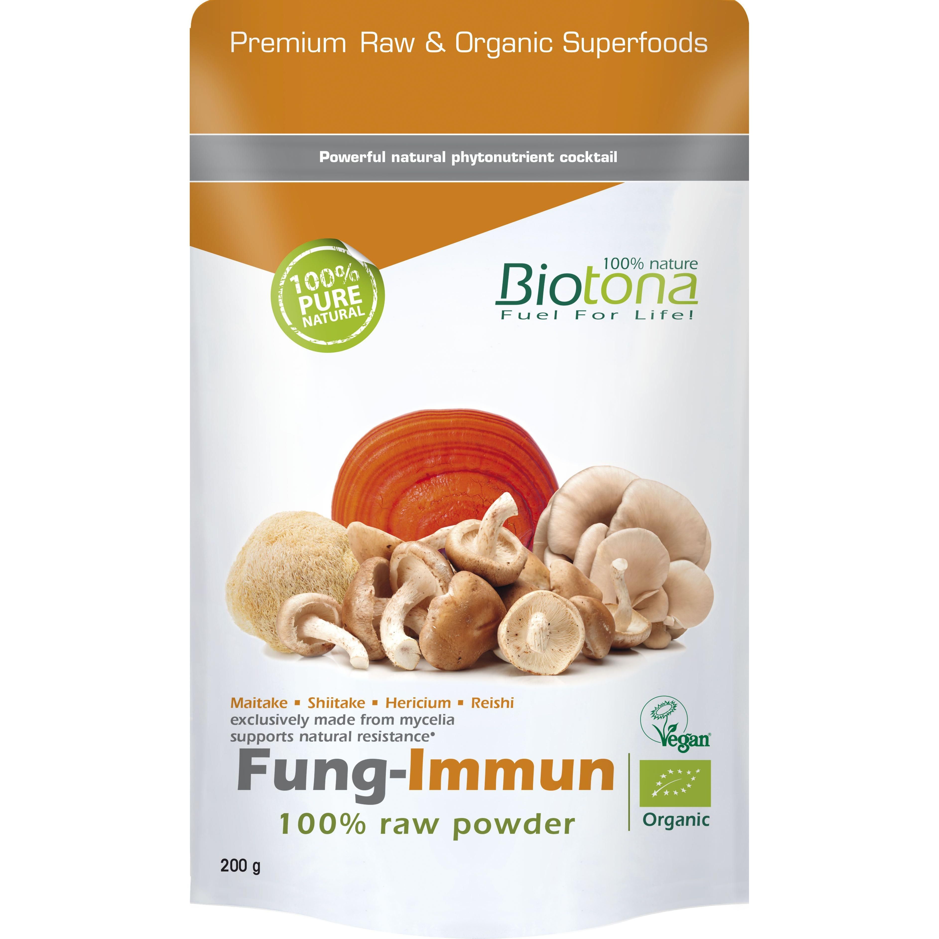 BIOTONA FUNG IMMUN RAW POWDER (POLVO) 200 GRAMOS REGULAR 