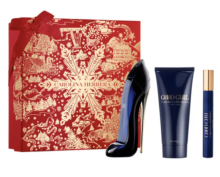 SET CAROLINA HERRERA GOOD GIRL EDP 80 ML + BODY LOCION 100 + MINI REGULAR