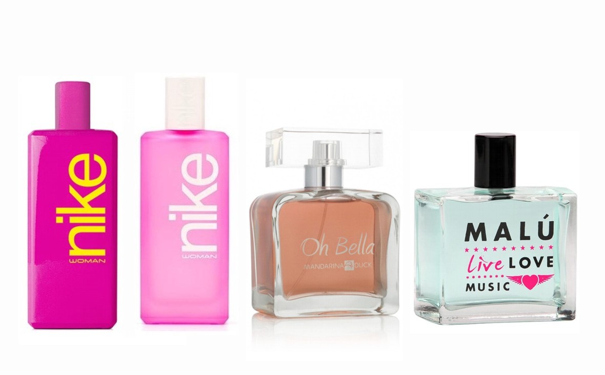 LOTE 22 DE MUJER: NIKE PINK WOMAN EDT 100 ML @ + NIKE ULTRA PINK WOMAN EDT 100 ML @ + MANDARINA DUCK OH BELLA EDT 100 ML @ + MALU LIVE EDT 100 ML @