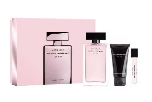 SET NARCISO RODRIGUEZ MUSC NOIR FOR HER  EDP 100ML + EDP 10 ML + BODY LOCION 50 ML REGULAR