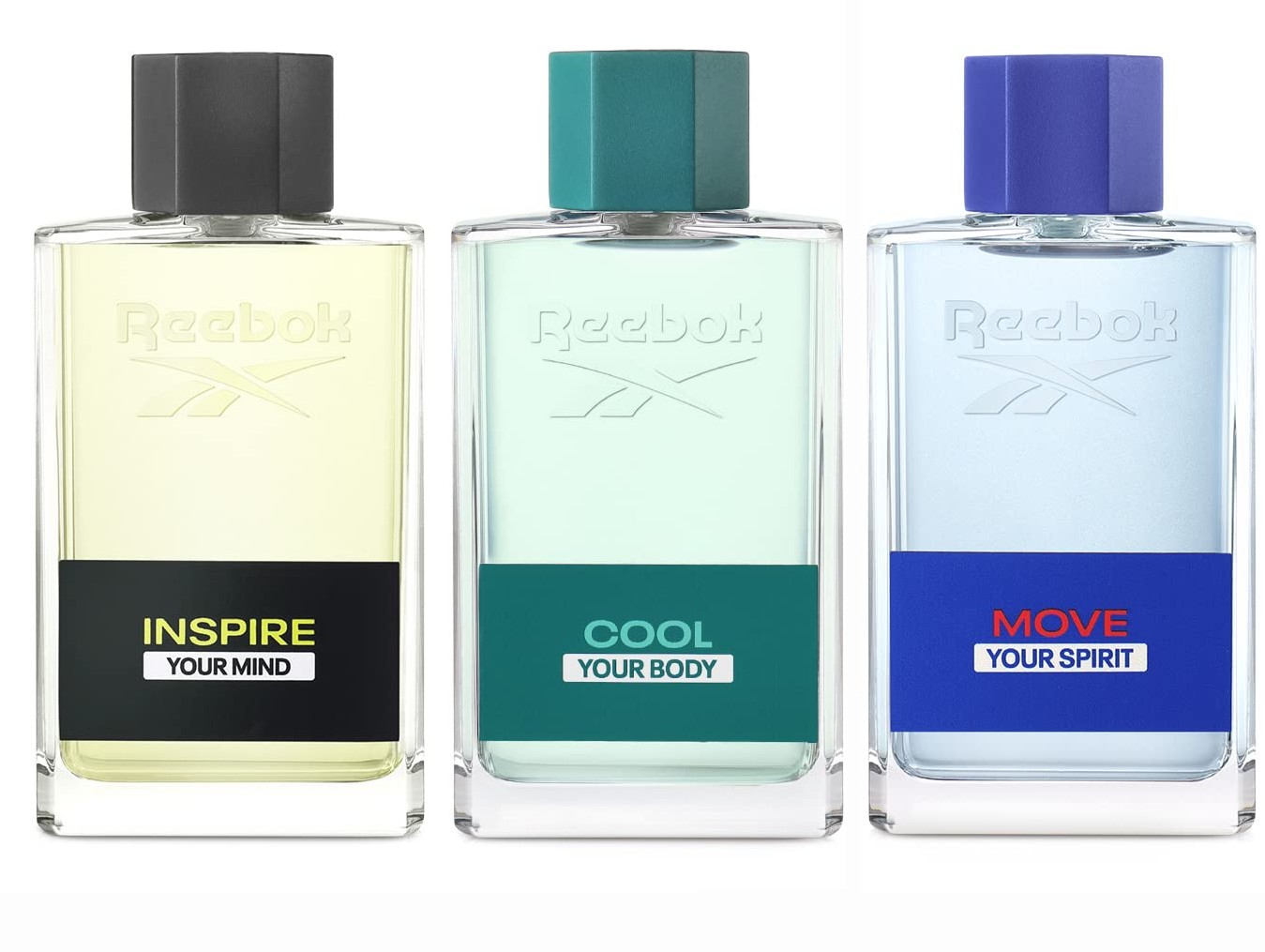 PACK 3x1 REEBOOK MOVE MAN EDT 100 ML @ + REEBOOK COOL MAN EDT 100 ML @ + REEBOOK INSPIRE MAN EDT 100 ML @ 