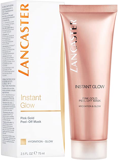 LANCASTER INSTANT GLOW PINK GOLD PEEL OFF MASK PURITY GLOW 75 ML @ 