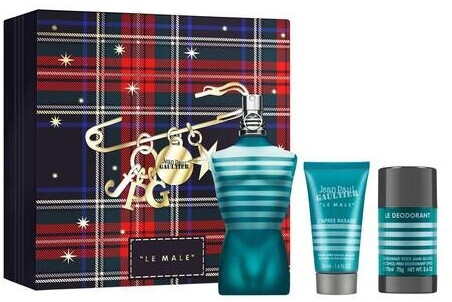 SET JPG LE MALE EDT 125ML + AFTER SHAVE 50 ML + DESODORANTE STOCK 75 GRAMOS REGULAR 