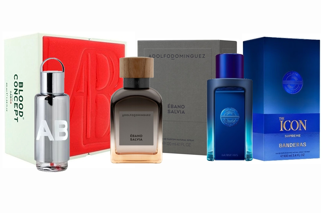 PACK 3 PERFUMES PARA HOMBRE: AGUA FRESCA EBANO SALVIA EDP 120ML @ + ANTONIO BANDERAS THE ICON SUPREME FOR MEN EDP 100 ML @ + BLOOD CONCEPT AB EDP 40 ML VAPO 